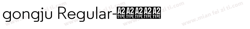 gongju Regular字体转换